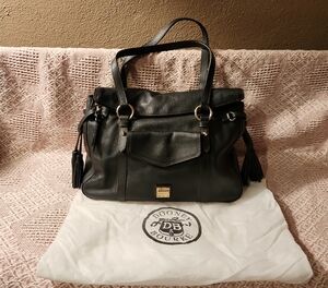 Dooney & Bourke Large Florentine Leather Smith Bag In Black